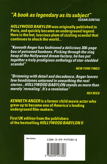 Kenneth Angers Hollywood Babylon - back