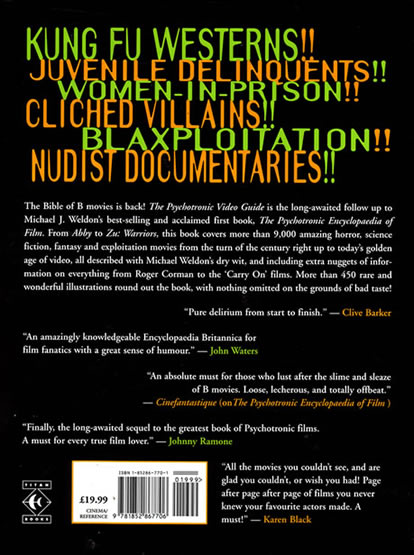 The Psychotronic Video Guide - back